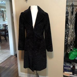Bebe Black long wool jacket